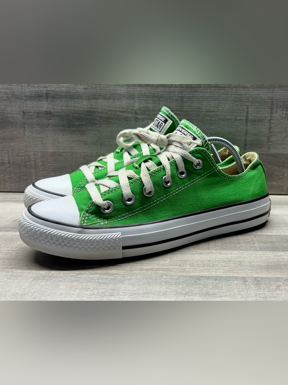 Converse Chuck Taylor All Star Low Top Green Canvas Men’s 6 Women’s 8 Sneakers